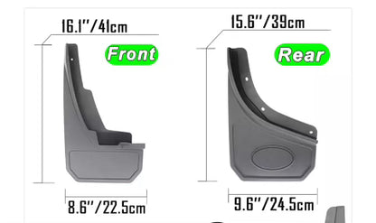 Small Mud flaps dimensions