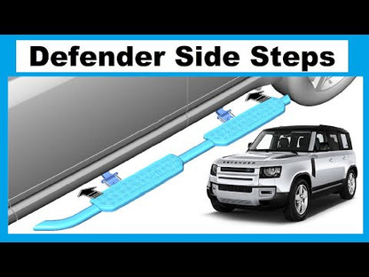 Defender 110/130 Side Steps (Black)